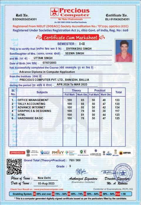 Certificate Issued