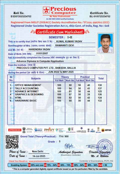 Certificate Issued