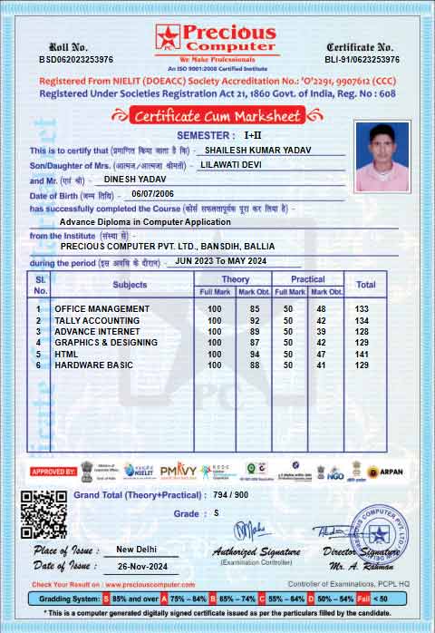 Certificate Issued