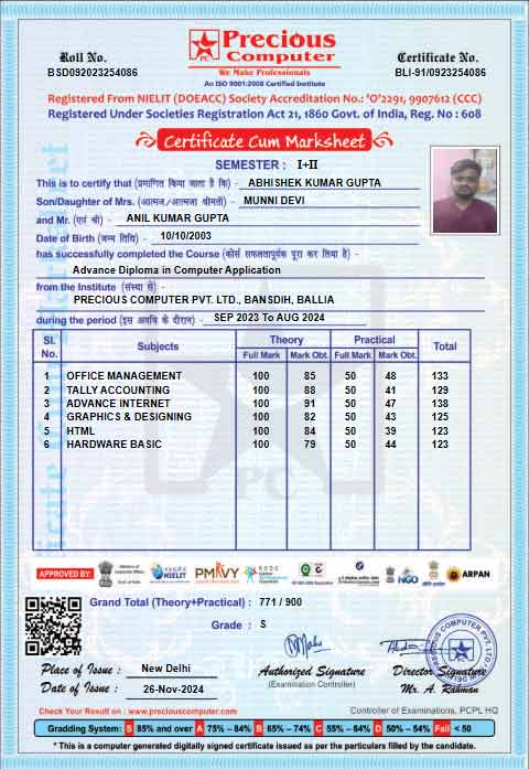 Certificate Issued