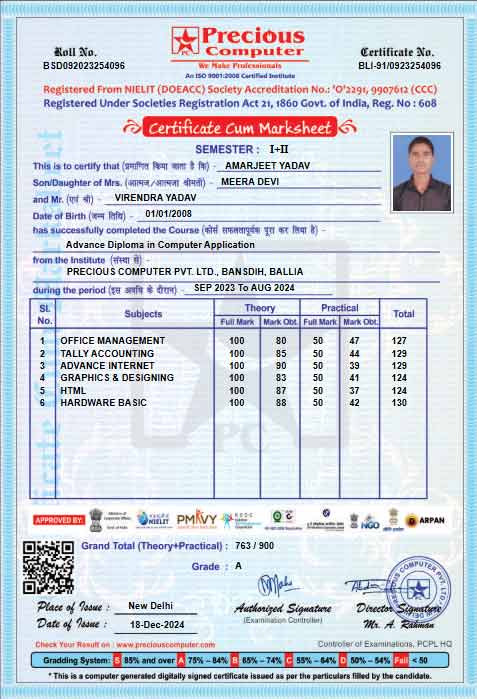 Certificate Issued