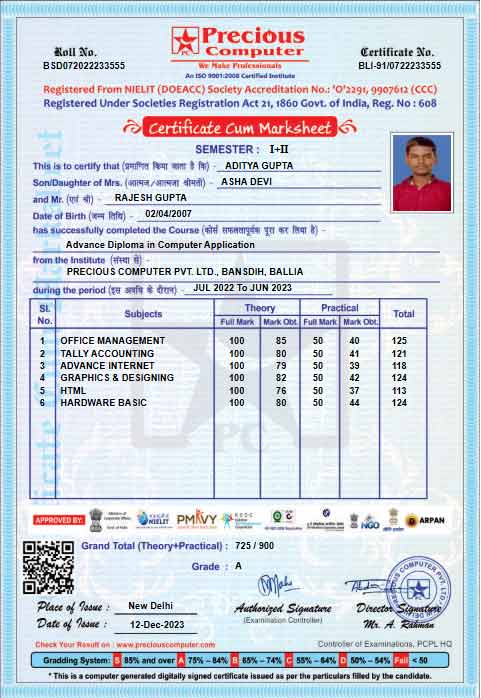 Certificate Issued