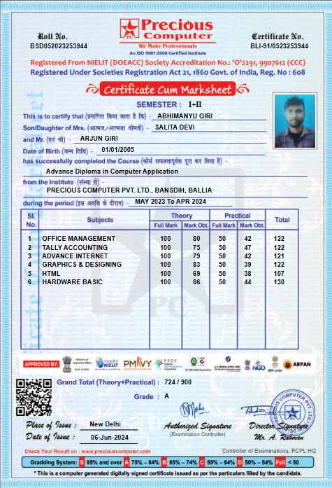 Certificate Issued