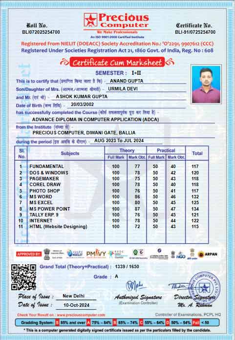 Certificate Issued