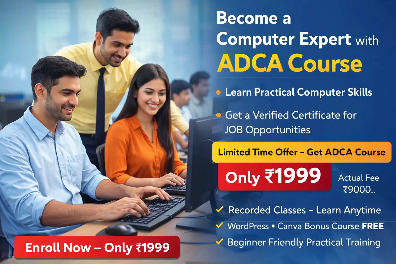 Learn Practical Computer Skills + Get a Verified Certificate for JOB Opportunities
