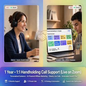 1 Year Hanholding Support on Zoom